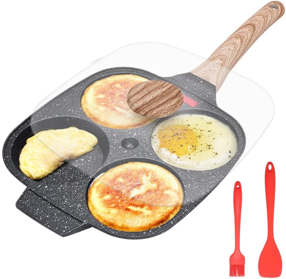 Bobikuke Non-Stick Egg Frying Pan, Pancake Pan with Lid Review