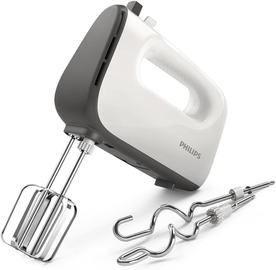 Philips Hand Mixer (450 W, 5 Speeds Plus Turbo), White