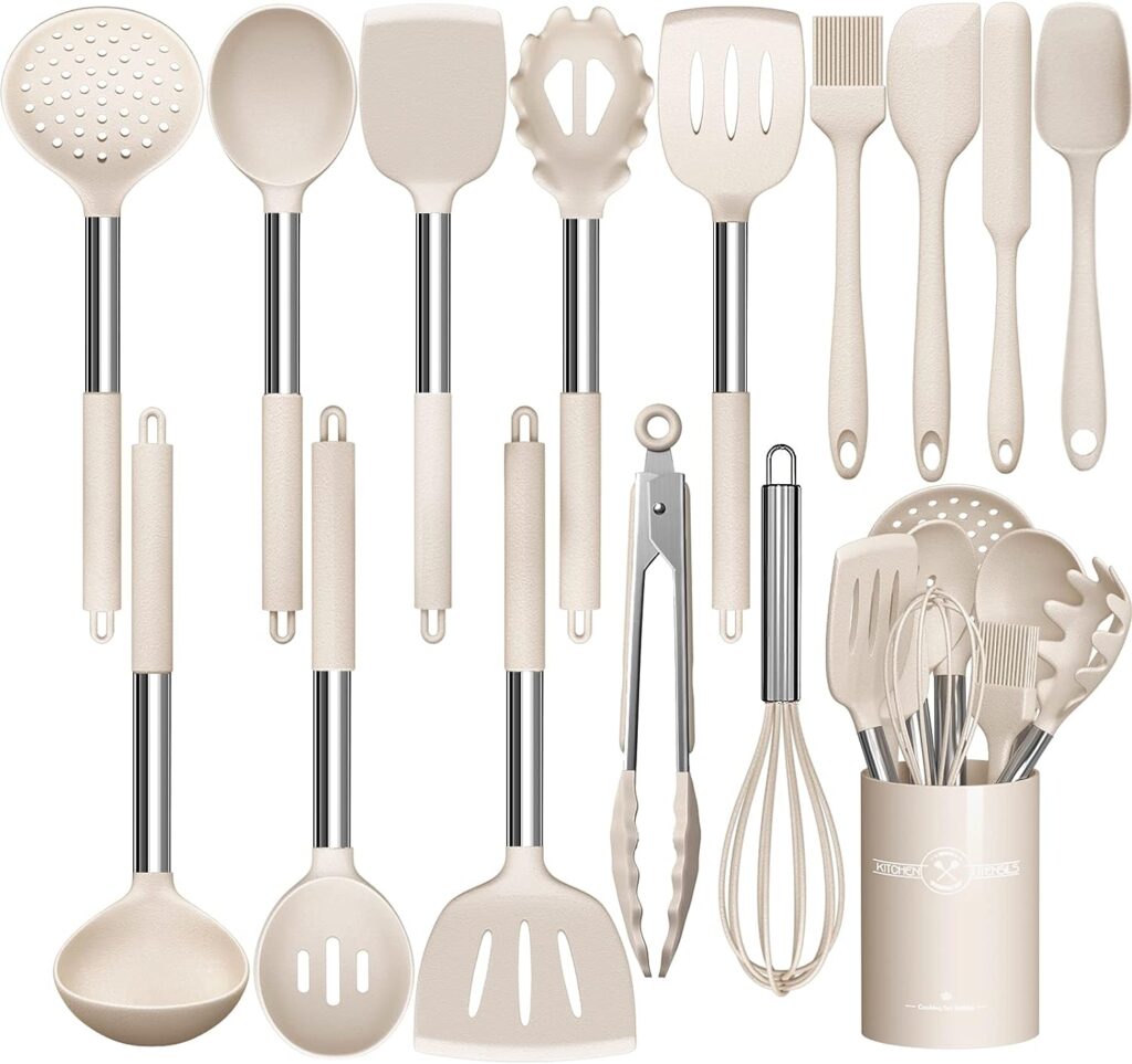 Umite Chef Kitchen Utensils Set Stainless Steel 15 Pieces Non-Stick Cookware Spatula Gift