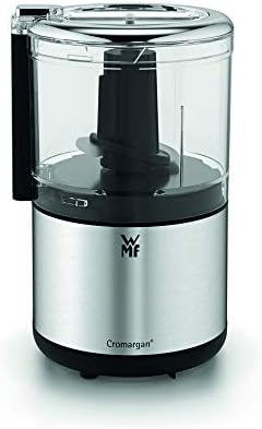 WMF KÜCHENminis Cromargan Matt Space-Saving Multi Chopper with One-Handed Operation and Removable Container (0.3L) 65 W