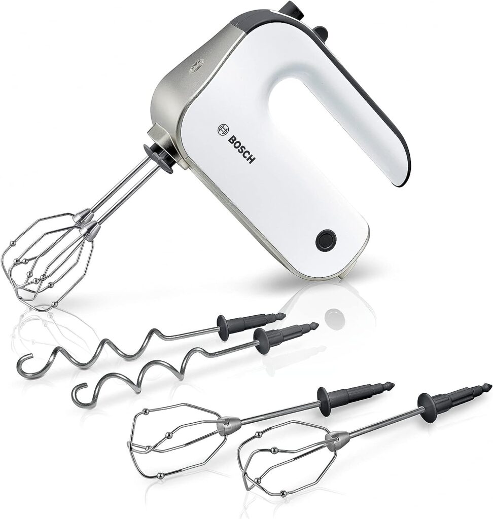 Bosch MFQ4835DE premium hand mixer, plastic, white / chrome