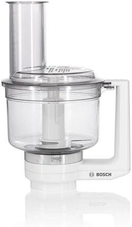 Bosch Multimixer MUZ4MM3, spülmaschinengeeignete Teile, inklusive 3 Scheiben (Schneid-Wende-Scheibe, Raspel-Wendescheibe, Reibescheibe fein) und Schlagmesser, für MUM4 Küchenmaschine