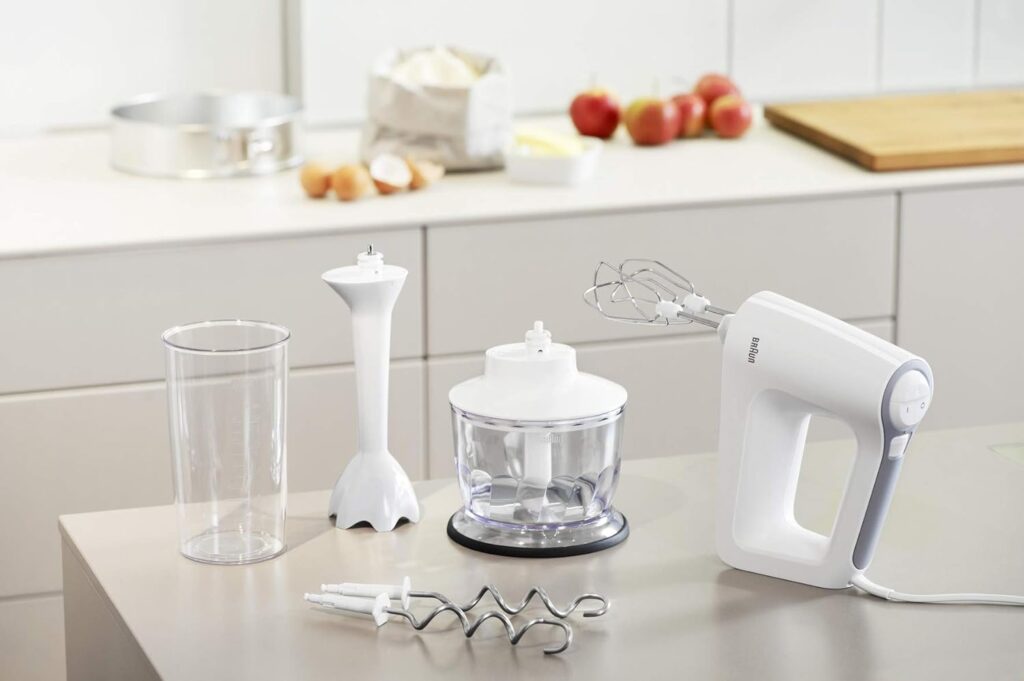 Braun Multi-Mix 3 Hand Mixer, 500 W, White