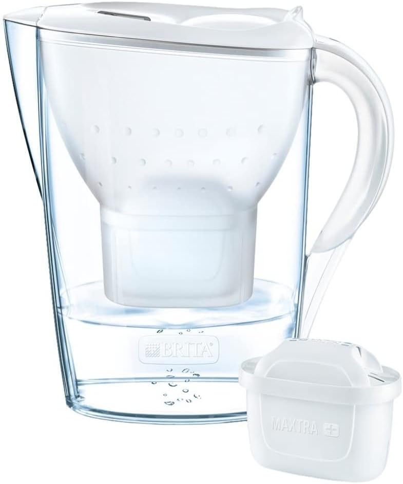 Brita Marella Water Filter 12-Month Pack, Including 12 Maxtra+ Filter Cartridges, White