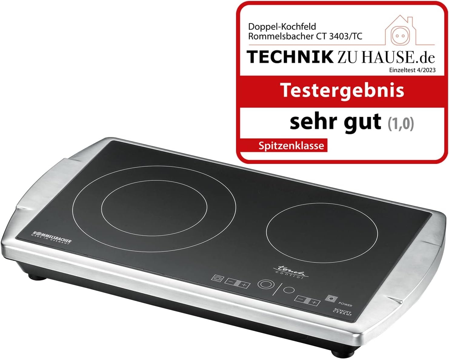 Ceran Doppelkochfeld mit Touch Control Review