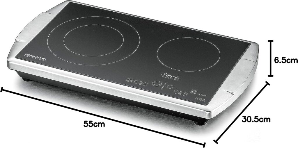 Ceran Double Cooking Plate with Touch Control