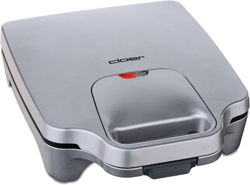 Cloer 6219 900W Sandwich Maker for 2 Diagonal Split Toasts