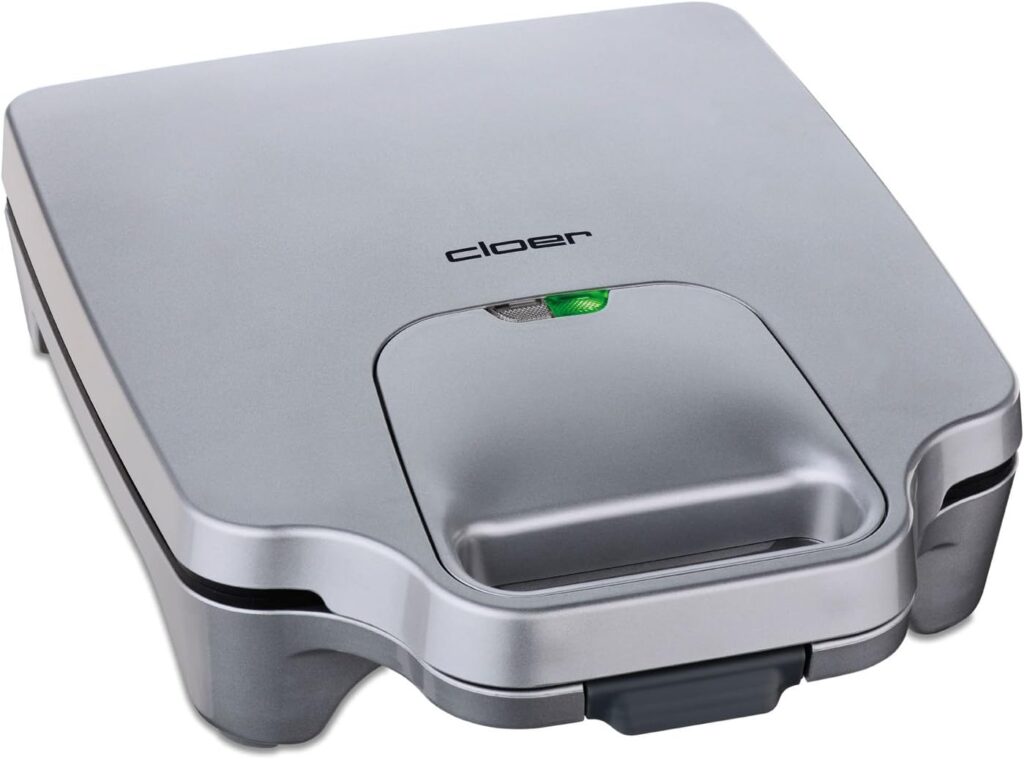 Cloer 6219 900W Sandwich Maker for 2 Diagonal Split Toasts