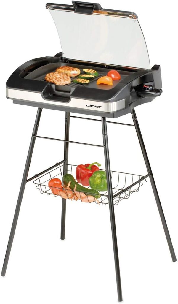 Cloer 656 Electric Barbecue, Glass lid