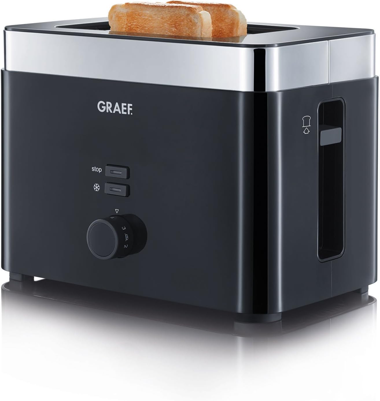 Graef 2-Scheiben-Toaster Schwarz- TO62 Bewertung