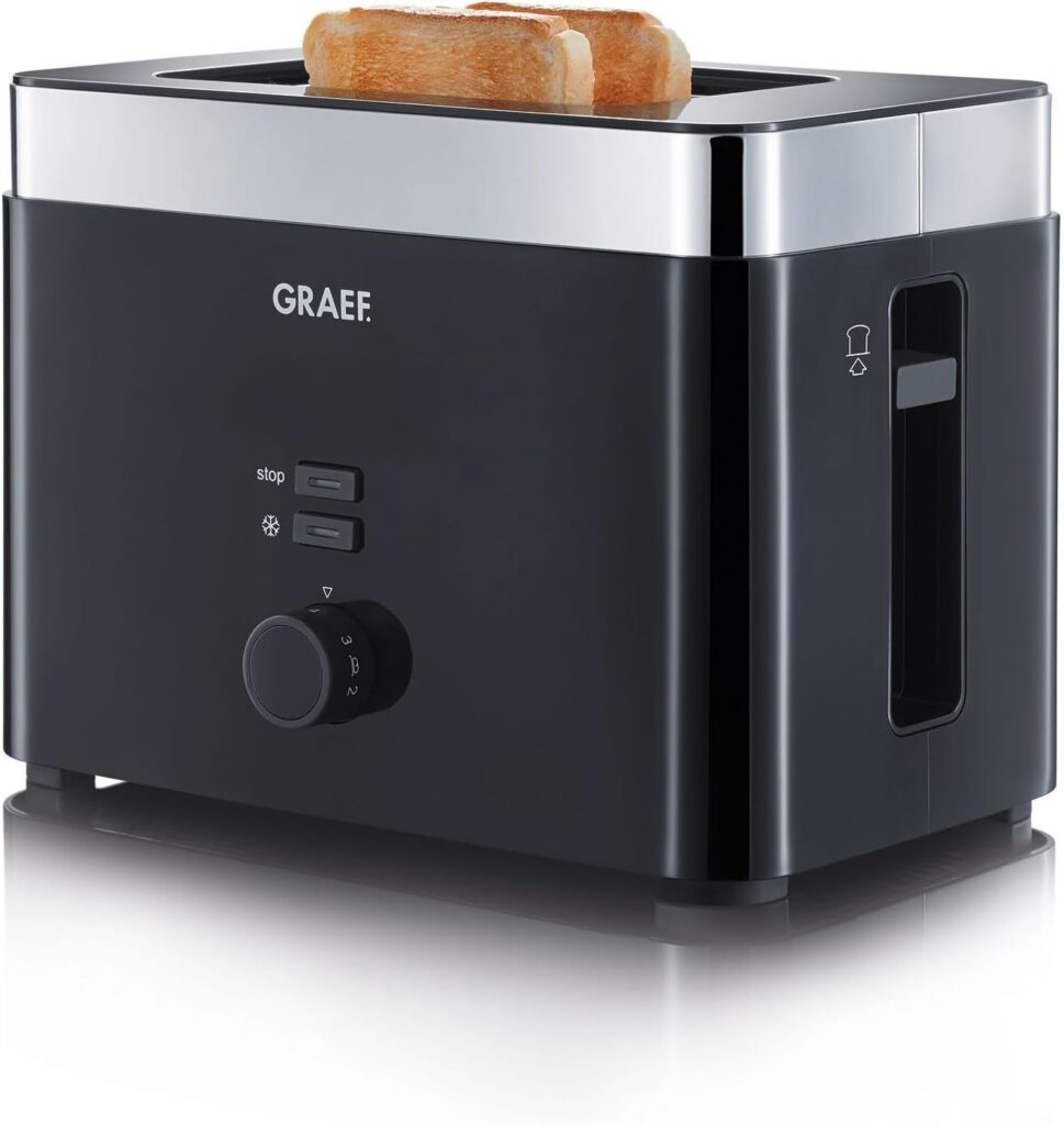 Graef 2 Slice Toaster Black- TO62