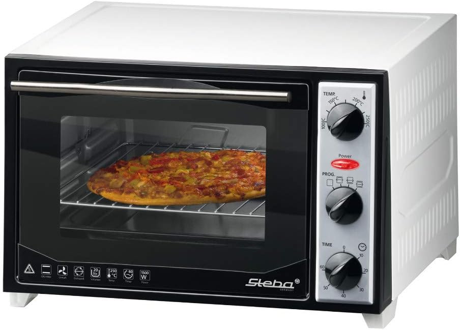 Steba KB 27 U.2 Backofen mit Grillspieß / 1500 Watt / 20 Liter / 4-Stufen Programmwähler