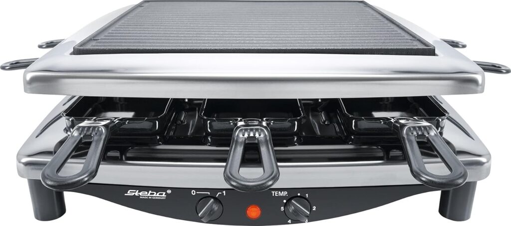 Steba RC 3 Plus Raclette Grill - Chrome, chrome