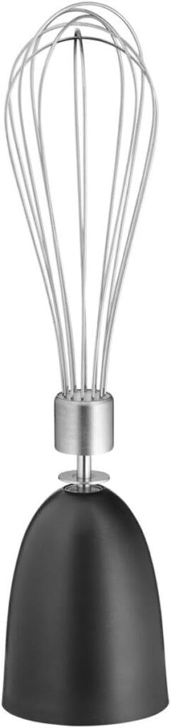 WMF Kult X Hand Blender Set 5 Pieces Purée Whisk Masher Chopper 600 Watt Magic Wand with 700 ml Mixing Container Matte Stainless Steel