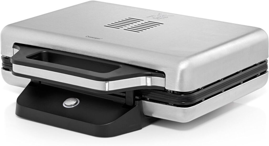 WMF Lono Sandwich Maker, Sandwichtoaster, für 2 Standard- oder XXL-Toasts, 2-stufige Höhenanpassung für mehr Füllung, matt edelstahl